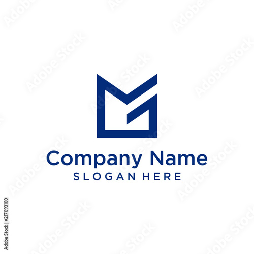 MG letter logo design