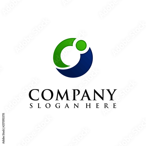 Letter OI logo design