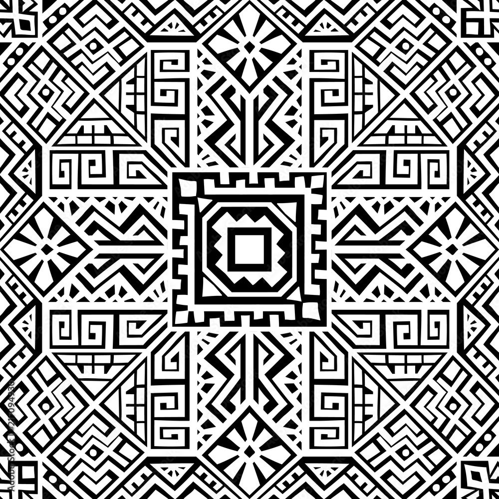 Creative Ethnic Style Vector Seamless Pattern Creative Ethnic Style Vector Seamless Pattern