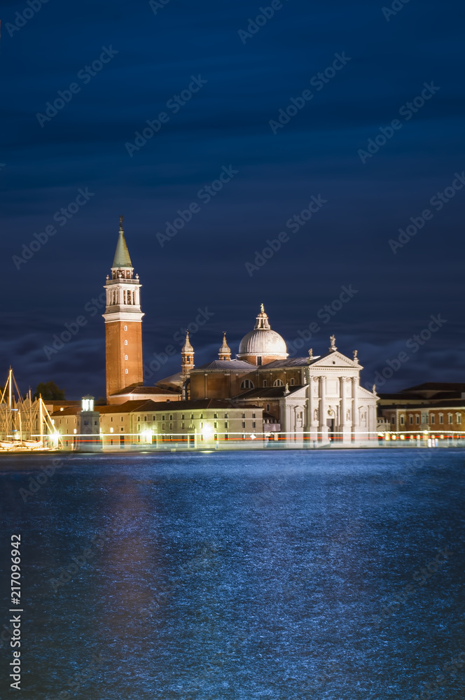 Venice city at night. Ittaly