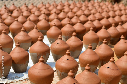 Clay jugs in Nepal
