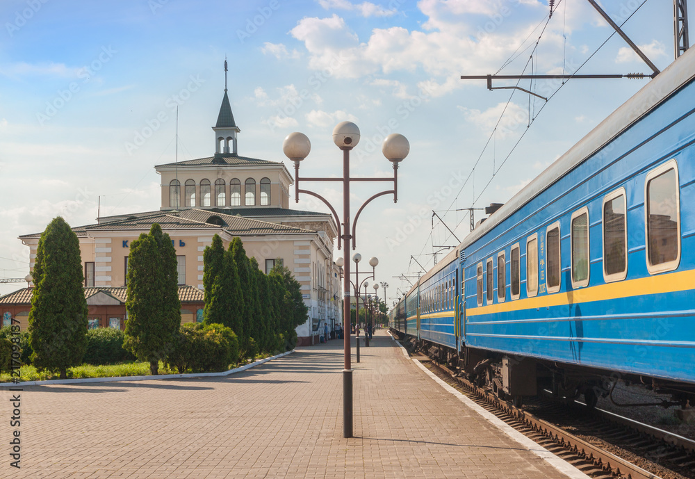 KOVEL, UKRAINE: The building of Kovel railway station.
