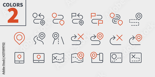 Navigation UI Pixel Perfect Well-crafted Vector Thin Line Icons 48x48 Ready for 24x24 Grid for Web Graphics and Apps with Editable Stroke. Simple Minimal Pictogram Part 1-2 photo