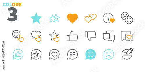 Emotions UI Pixel Perfect Well-crafted Vector Thin Line Icons 48x48 Ready for 24x24 Grid for Web Graphics and Apps with Editable Stroke. Simple Minimal Pictogram Part 4-5