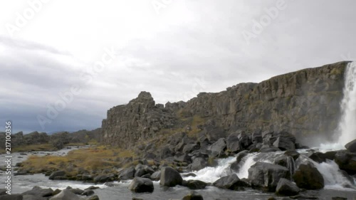 Waterfall in Iceland photo