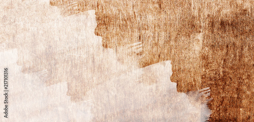 color stain cement wall background real texture isolated on white with copy space. photo