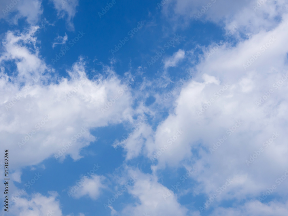 blue sky with white cloud