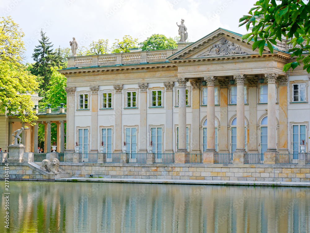 Palace on the Isle. The Royal Lazienki. Lazienki Park, Warsaw, Poland. Palace on the Isle. The Royal Lazienki. Lazienki Park, Warsaw, Poland.
