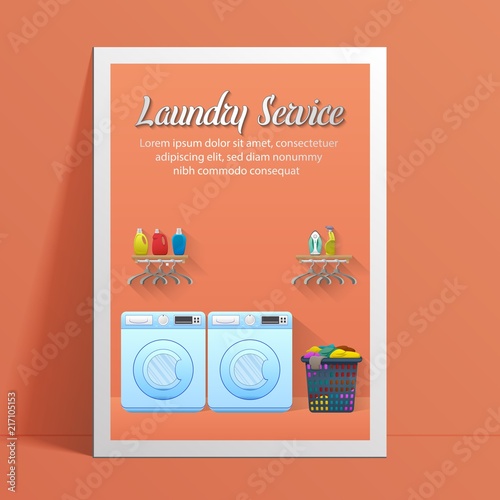 Laundry service banner design