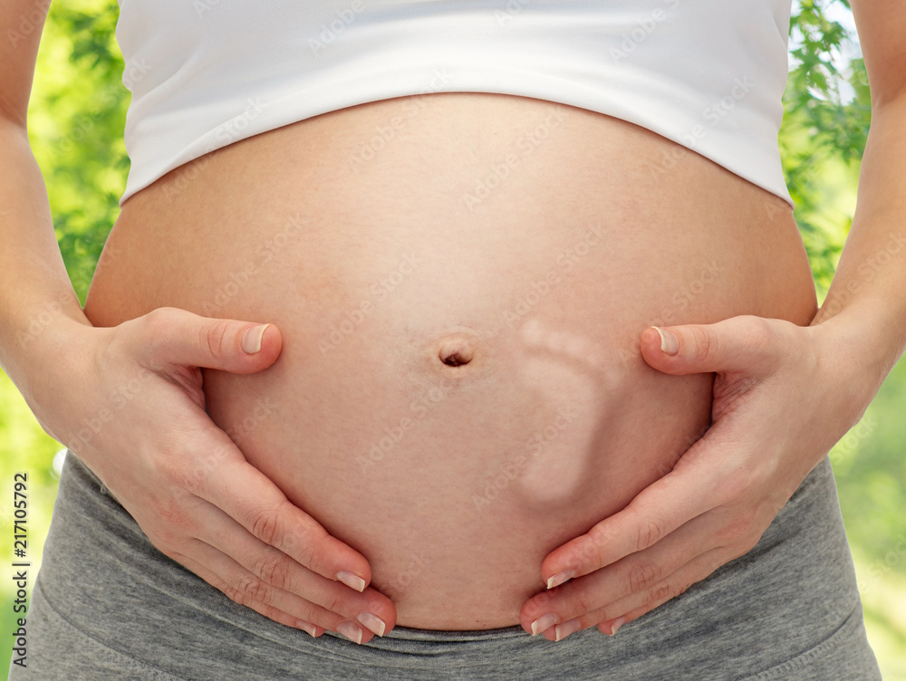 Pregnant woman belly cheap