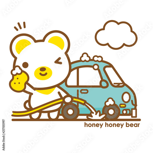ハニーハニーべあ 洗車