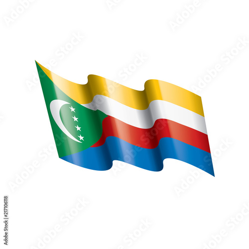 Free Download Comoros flag, vector illustration on a white background - GFXLoad