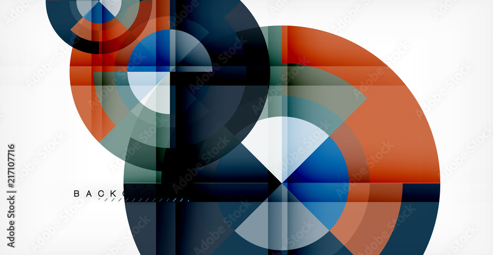 Vector circle abstract background