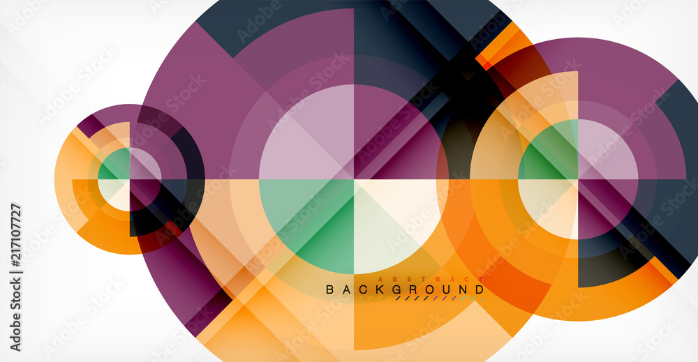 Vector circle abstract background