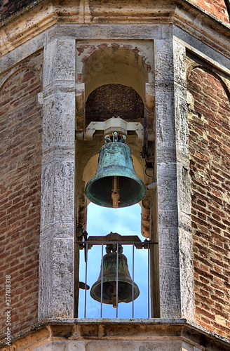 Ancient bell tower in Tuscany, Italy