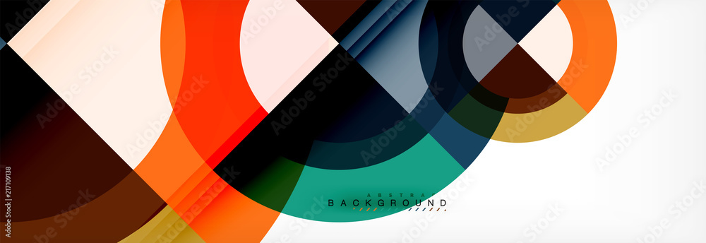Vector circular geometric abstract background Vector circular geometric abstract background