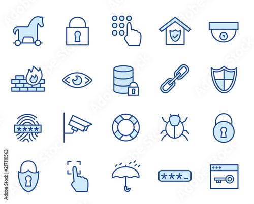 Sicheheits / Security Vector Icon Set
