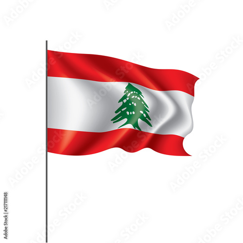 Free Download Lebanese flag, vector illustration on a white background - GFXLoad