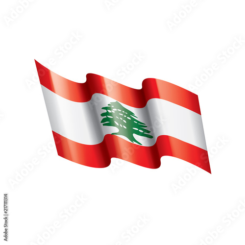 Free Download Lebanese flag, vector illustration on a white background - GFXLoad