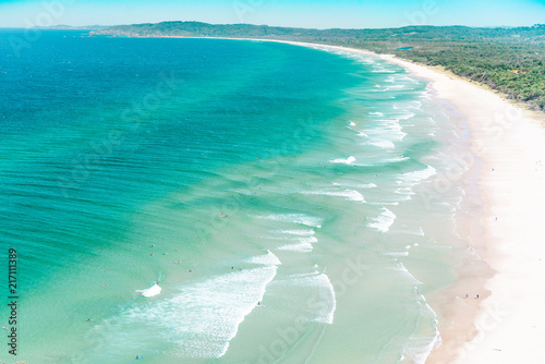 Obraz na płótnie The Byron bay on the top view,Australia