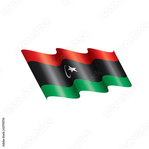 Libya flag  vector illustration on a white background