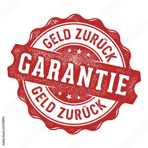Geld zurück Garantie Siegel/Stempel