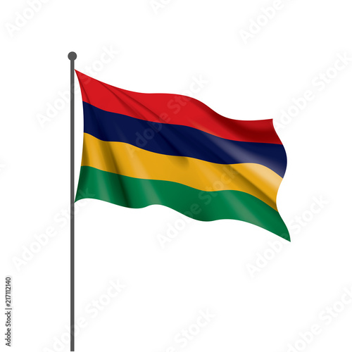 Free Download Mauritius flag, vector illustration on a white background - GFXLoad