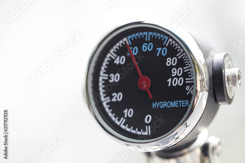 hygrometer close-up isolated