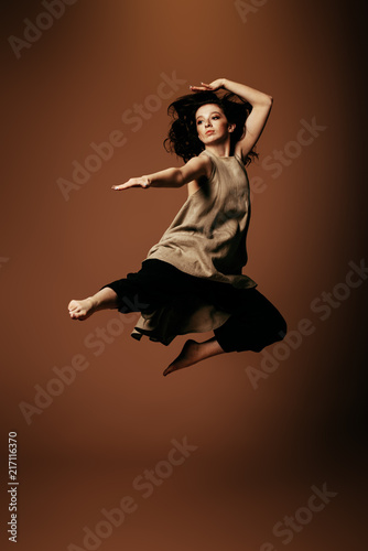 beautiful dance leap