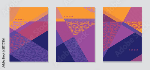 Multicolor geometric stripe...