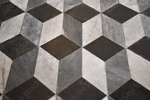 Floors inlaid in different styles, typical of many churches and Catholic basilicas of Italy.