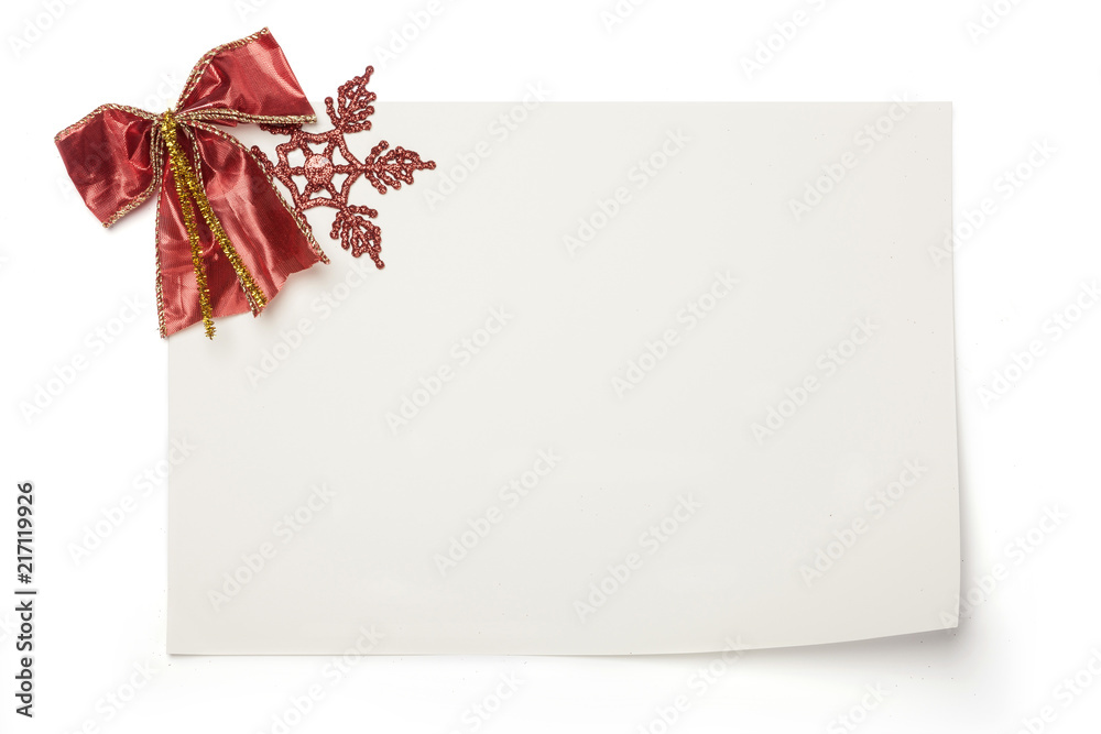 christmas decoration with empty paper christmas decoration with empty paper