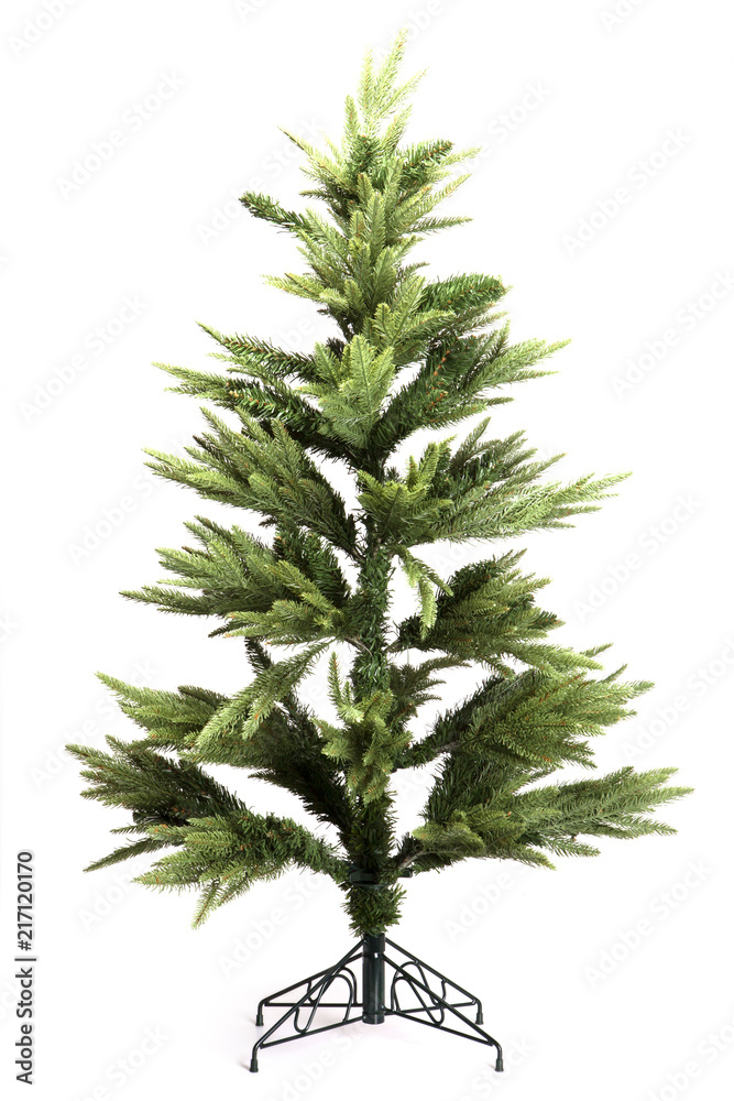 christmas tree isolated white.