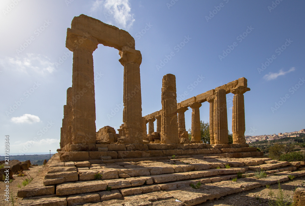 Temple of Juno in the Valley of the Temples, Agrigento, Italy