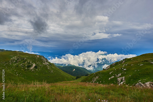 Fototapeta Naklejka Na Ścianę i Meble -  The Caucasus mountains in Russia