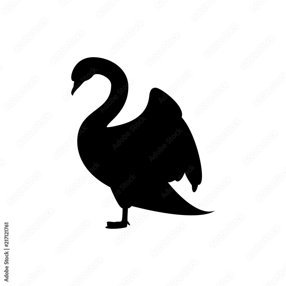 swan silhouette swan silhouette