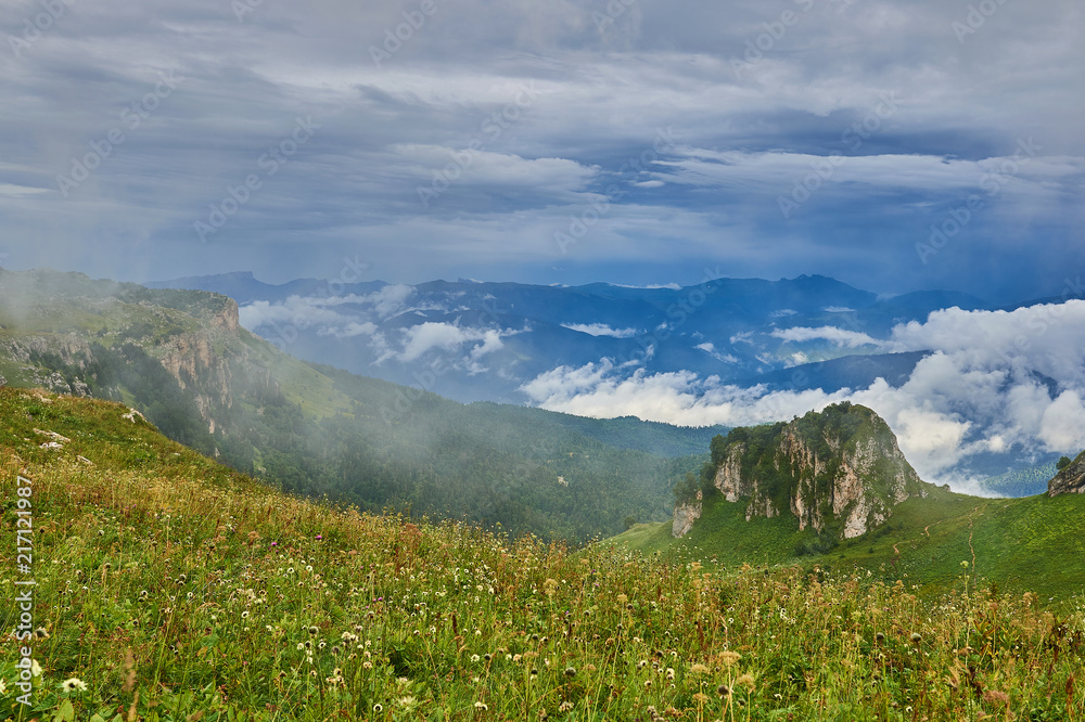 Fototapeta premium The Caucasus mountains in Russia