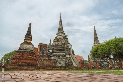 Wat Phrasisanpetch in Ayutthaya Province, Thailand.