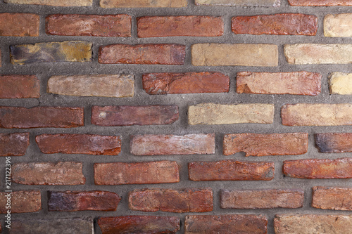 a red brick wall as a background