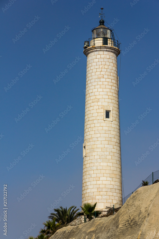 Isolated lighthouse in Mijas (Andalusia, Spain)