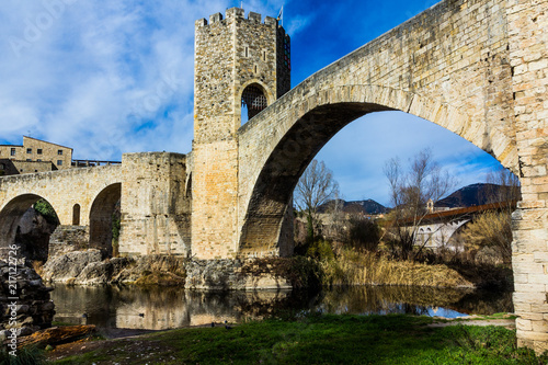 Medieval Bridge of Besalu  Spain 