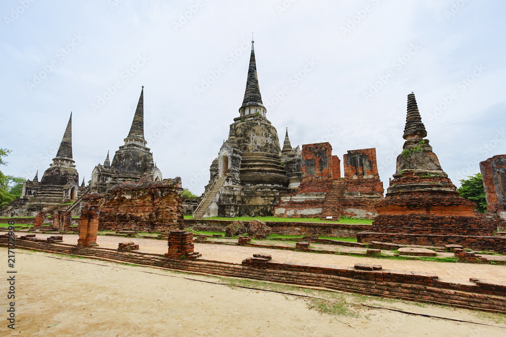 Fototapeta premium Wat Phrasisanpetch in Ayutthaya Province, Thailand.