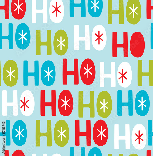 ho ho ho christmas pattern