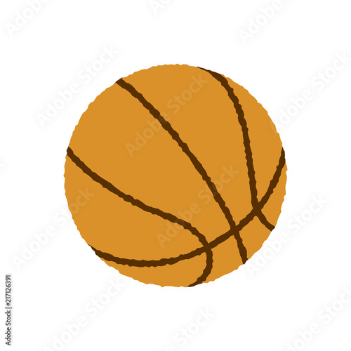 basketball illustration (rough touch)