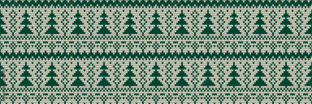 Knitted seamless color Christmas pattern Knitted seamless color Christmas pattern