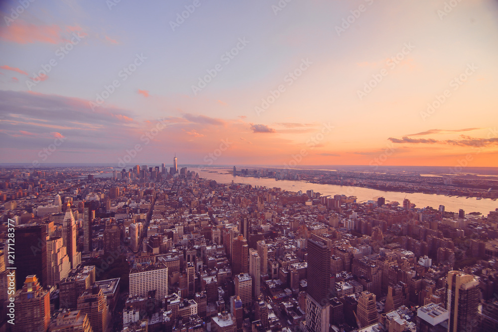 Ausblick über New York