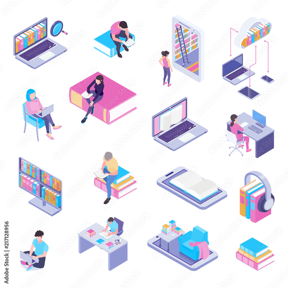 Online Library Isometric Set Online Library Isometric Set