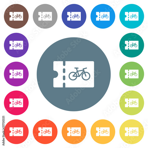 Bicycle shop discount coupon flat white icons on round color backgrounds Free Download Bicycle shop discount coupon flat white icons on round color backgrounds - GFXLoad