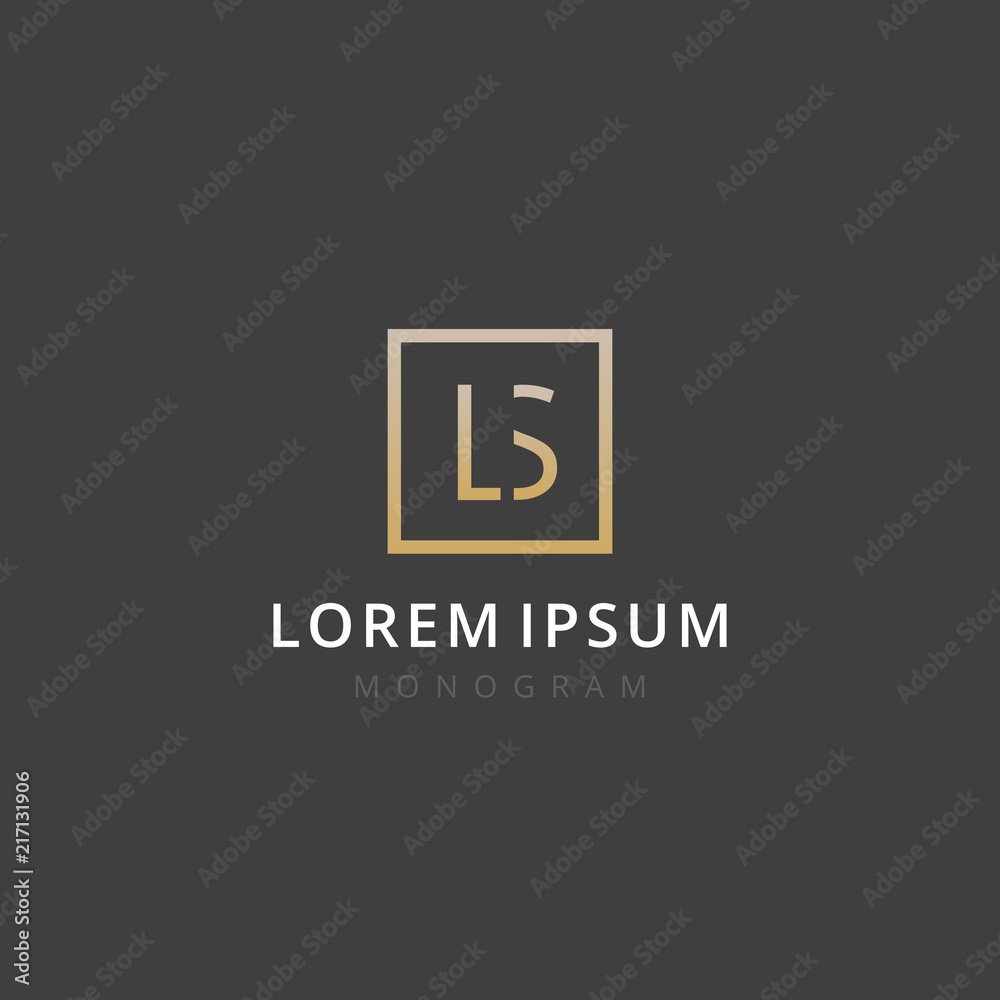 LS. Monogram of Two letters L & S . Luxury, simple, minimal and elegant LS logo design. Vector illustration template. LS. Monogram of Two letters L & S . Luxury, simple, minimal and elegant LS logo design. Vector illustration template.