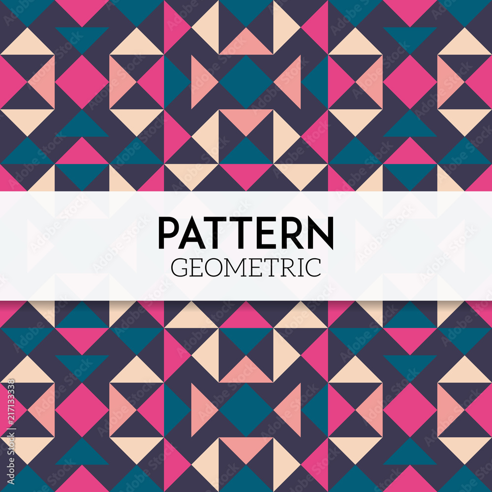 Background Pattern Geometric Retro Color Background Pattern Geometric Retro Color